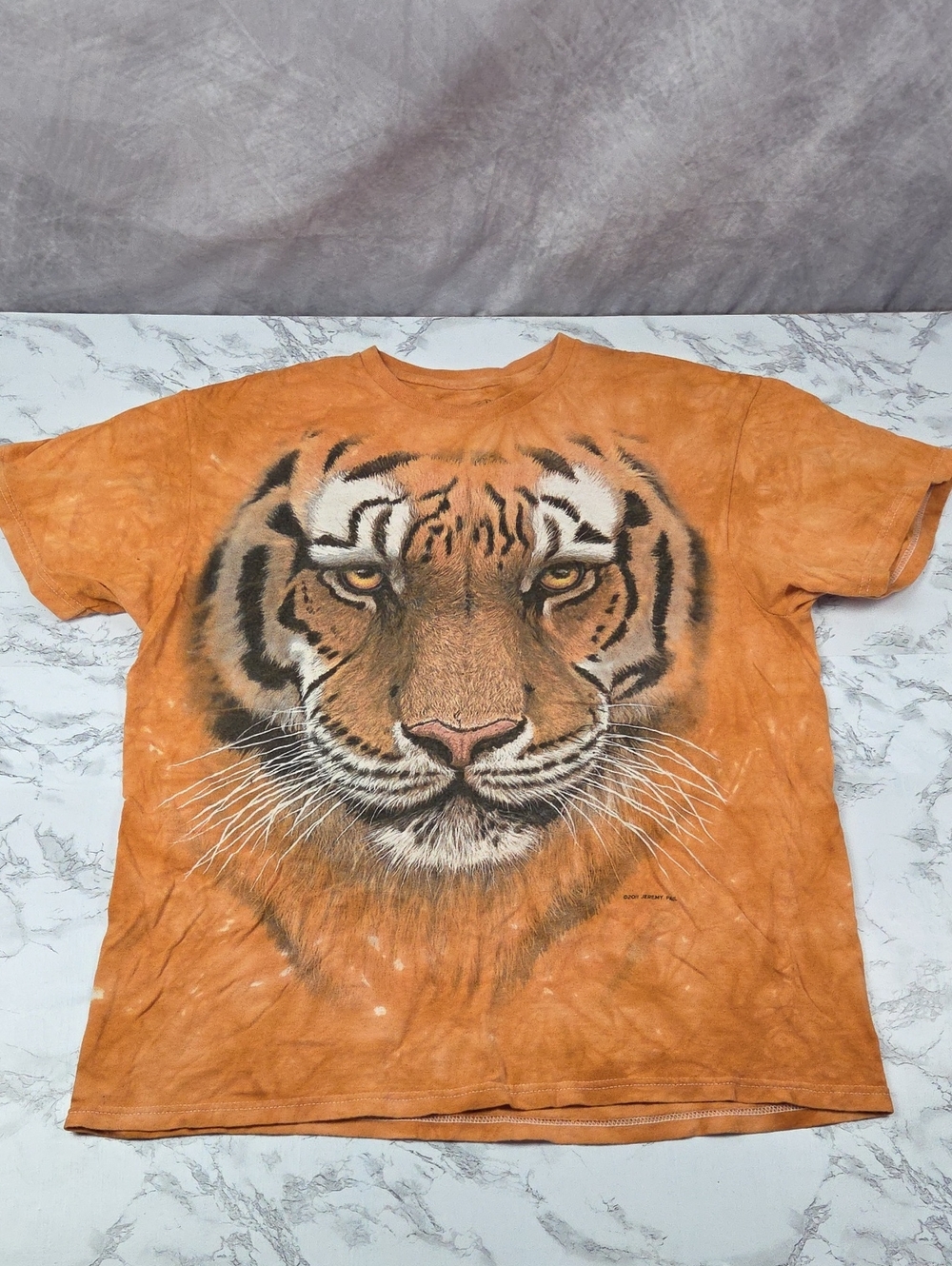 3-D Tees By The Mountain Size Large Tiger Design